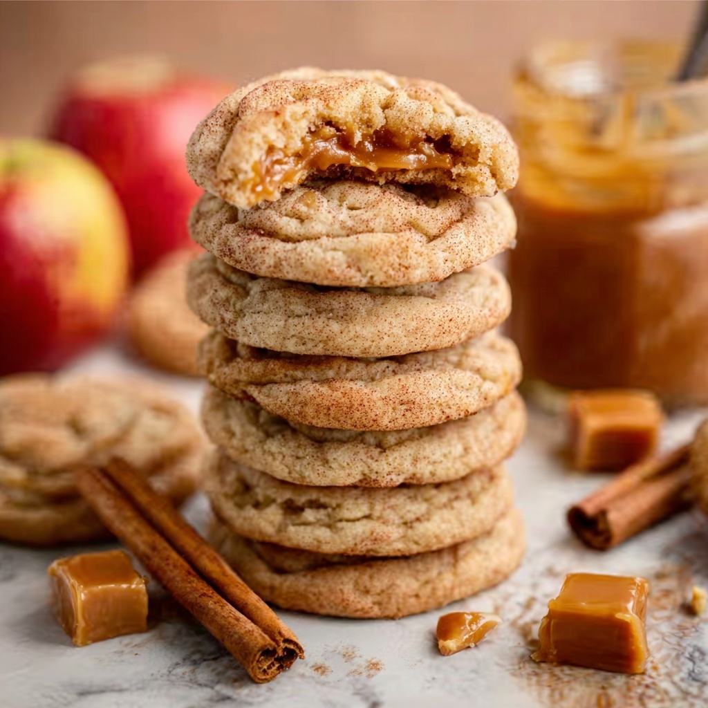 Cinnamon Apple Snickerdoodle Cookies Recipe - Recipe Image