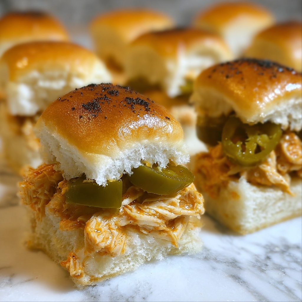 Chicken Philly Sliders Recipe - Recipe Image