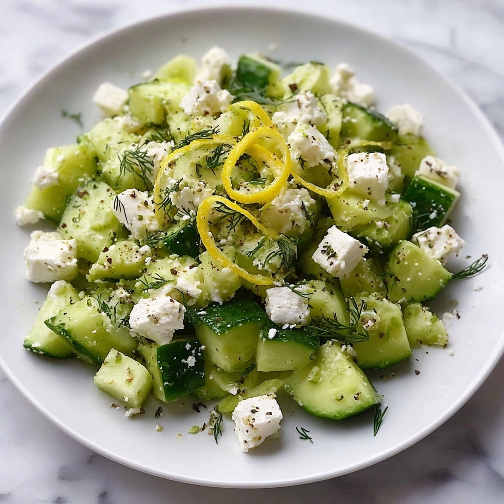 Cucumber Avocado Feta Salad Recipe - Recipe Image