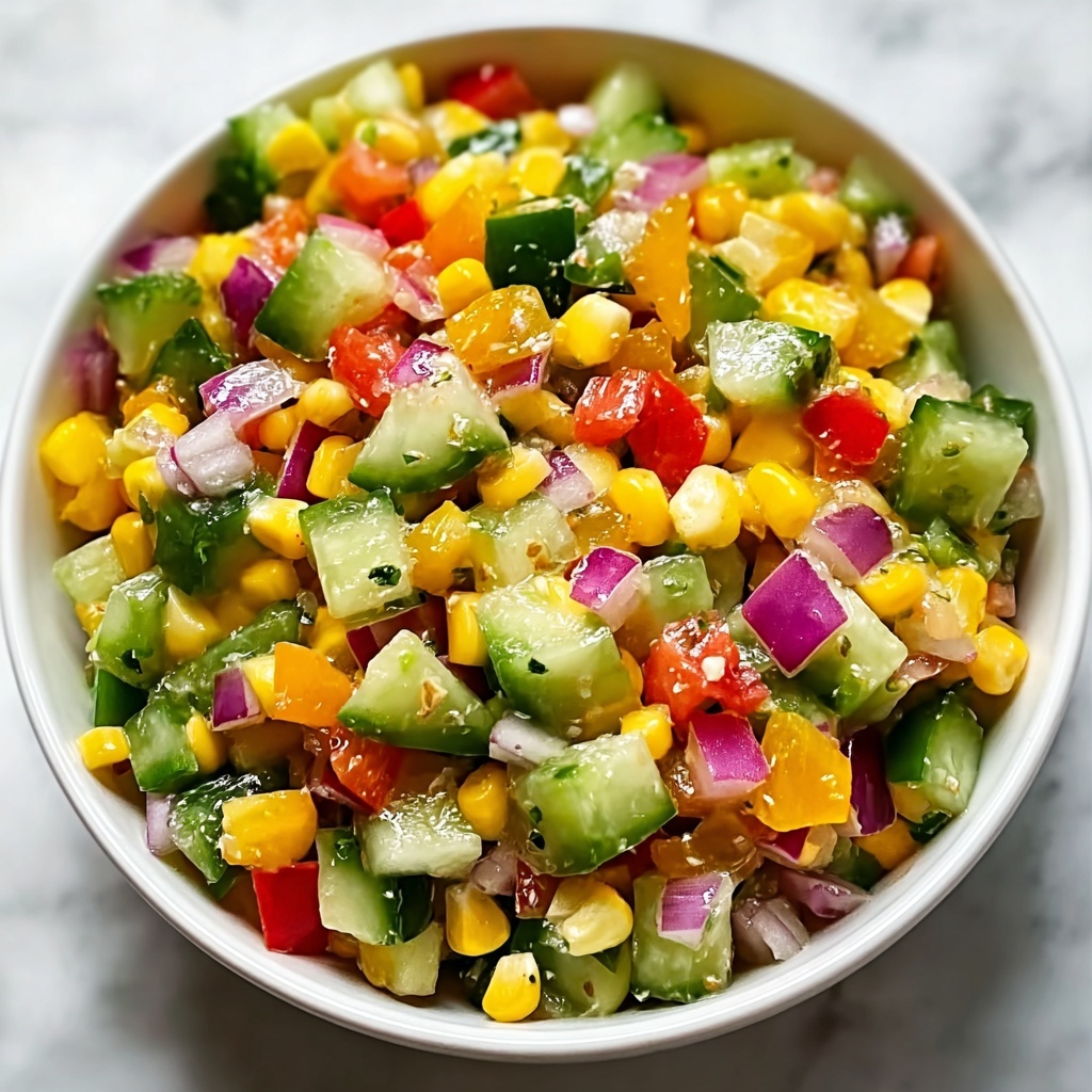 Corn Salad with Lime and Fresh Vegetables Recipe - Recipe Image