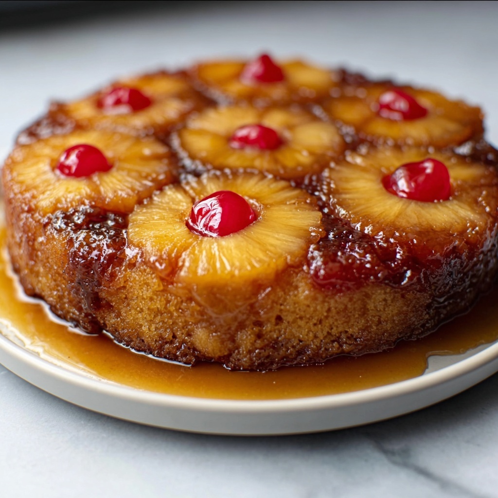 Pineapple Upside Down Bread Pudding Recipe - Recipe Image
