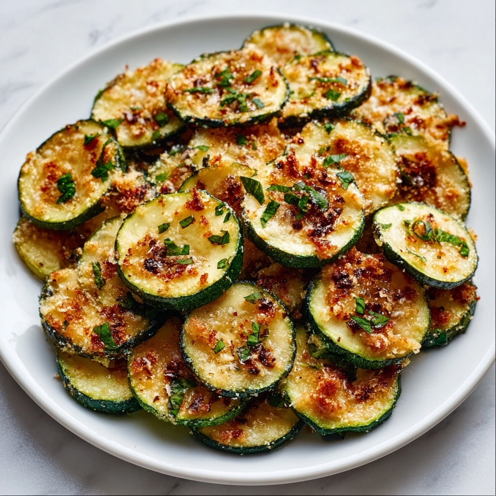 Crispy Parmesan Zucchini Rounds Recipe - Recipe Image
