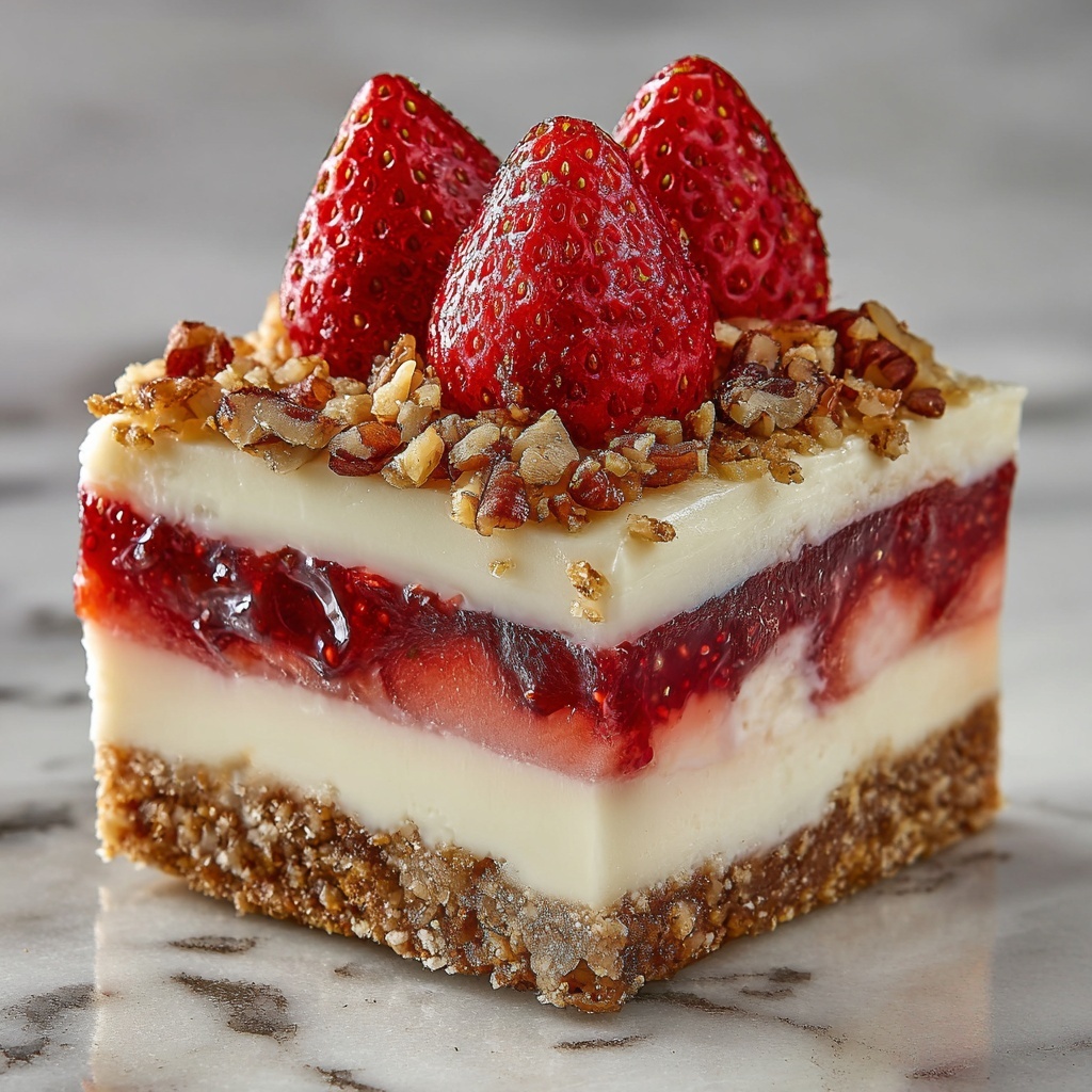 Strawberry Crunch Cheesecake Chunks Recipe - Recipe Image