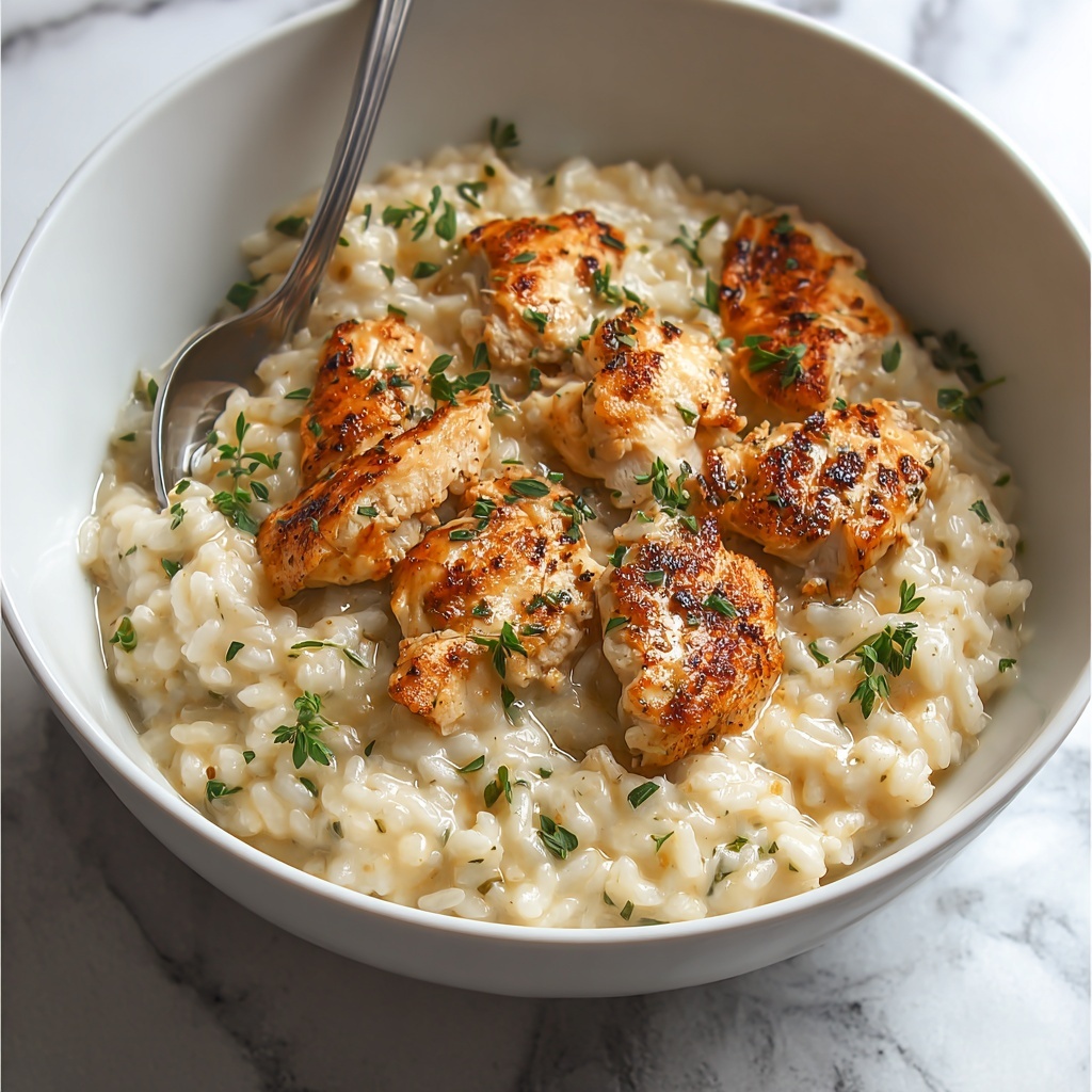 Creamy Herb Chicken and Basmati Rice Recipe - Recipe Image