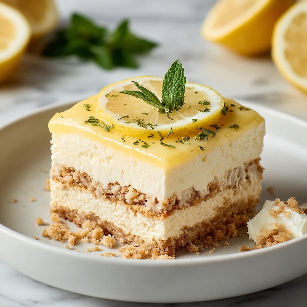 No-Bake Lemon Eclair Cake Recipe - Recipe Image