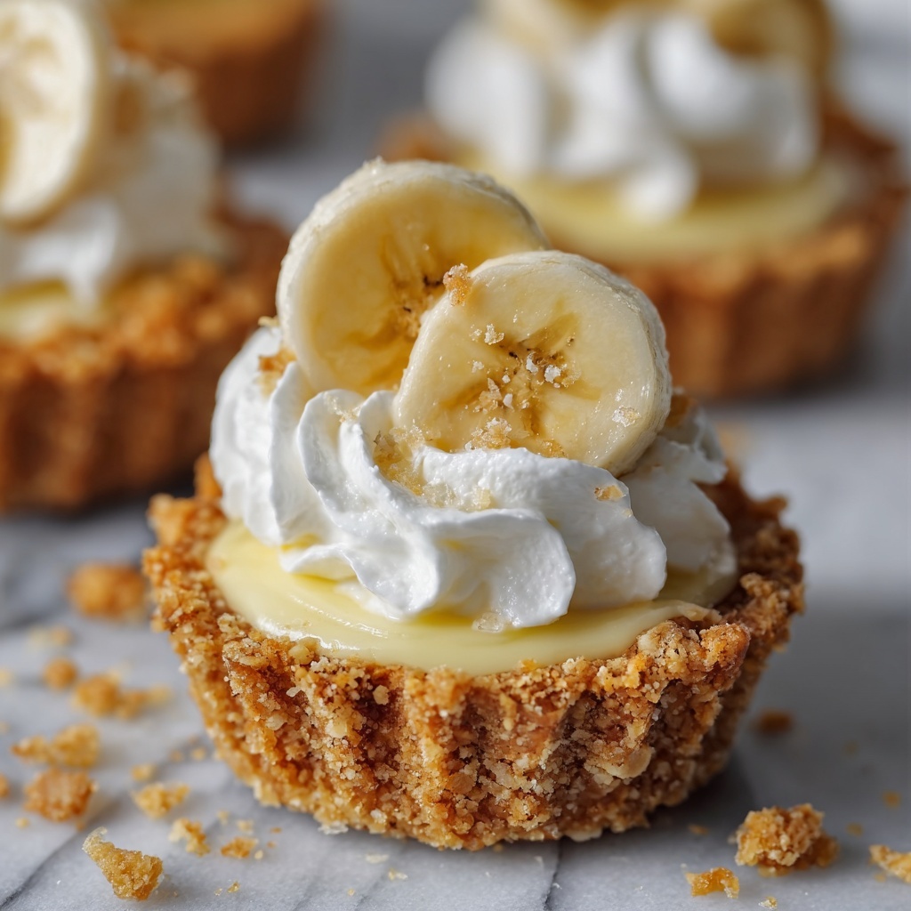 No-Bake Mini Banana Cream Pies Recipe - Recipe Image