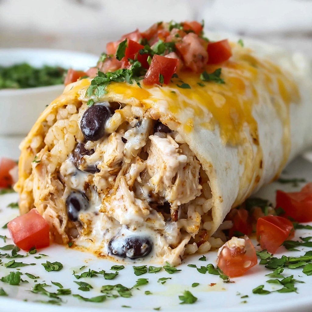 Smothered Baked Chicken Burritos Recipe - Recipe Image