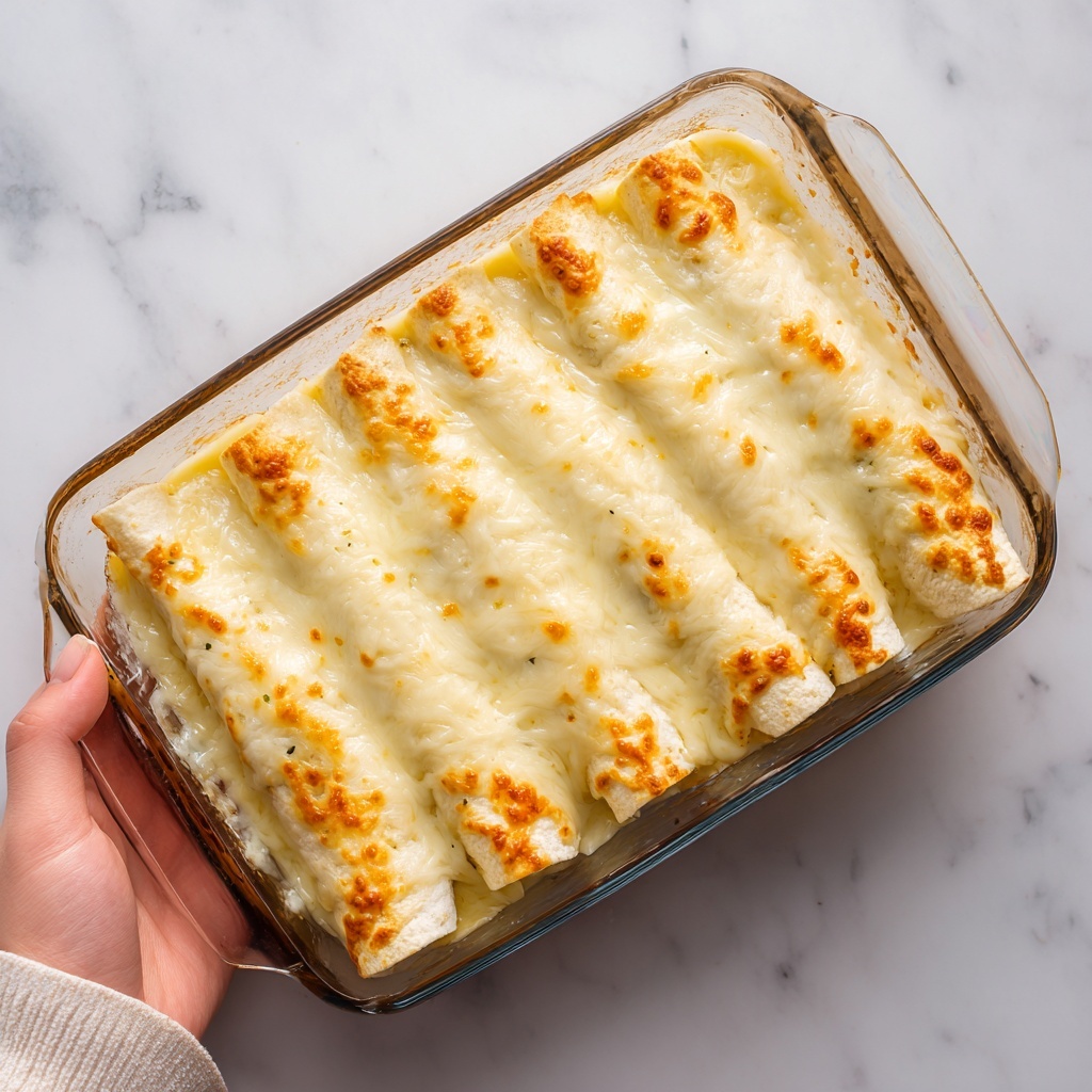 White Chicken Enchilada Casserole Recipe - Recipe Image