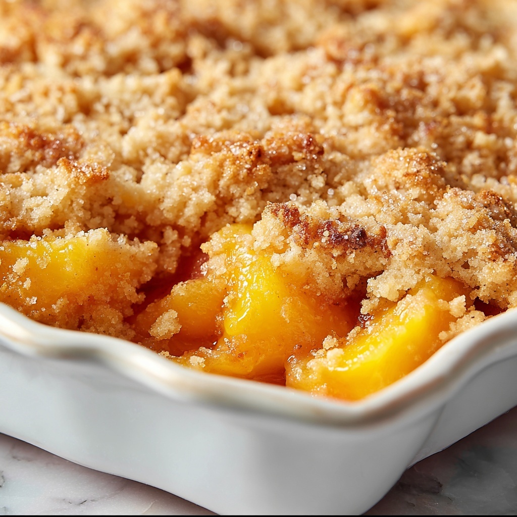 Easy Peach Dump Cake Recipe - Recipe Image