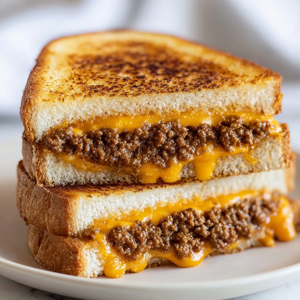Sloppy Joe Grilled Cheese Recipe - Recipe Image