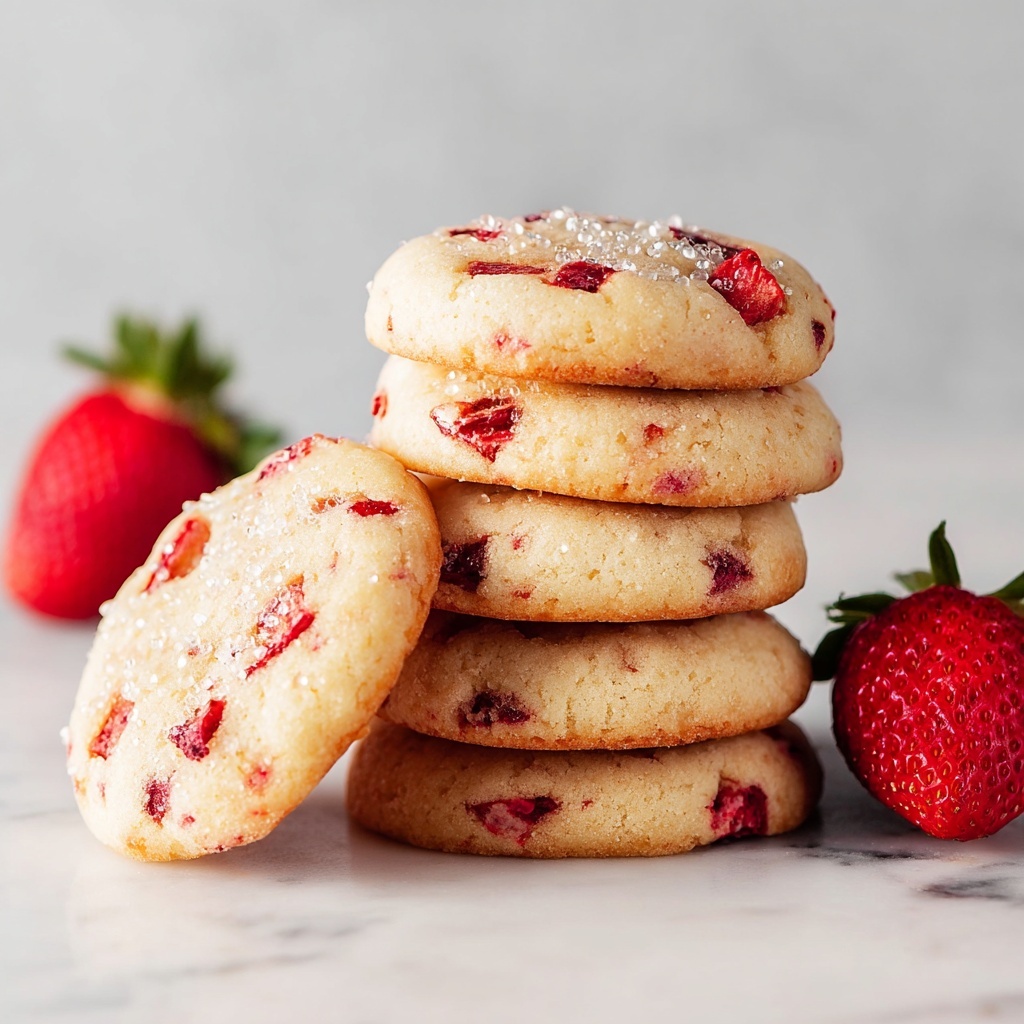 Strawberry Shortbread Cookies Recipe - Recipe Image