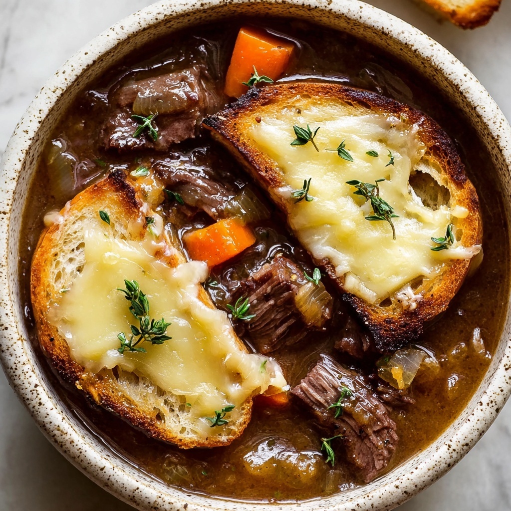 French Onion Beef Short Rib Soup Recipe - Recipe Image