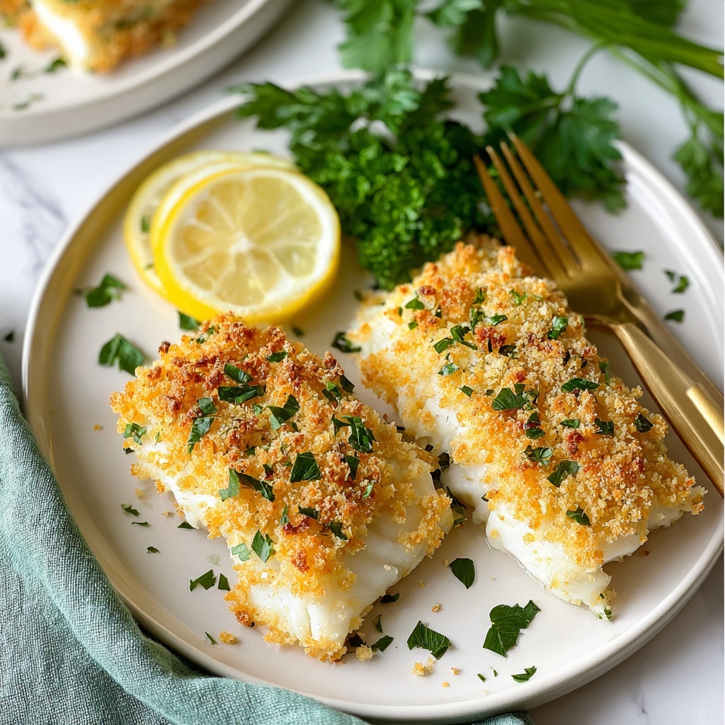 Panko Parmesan Baked Cod Recipe - Recipe Image
