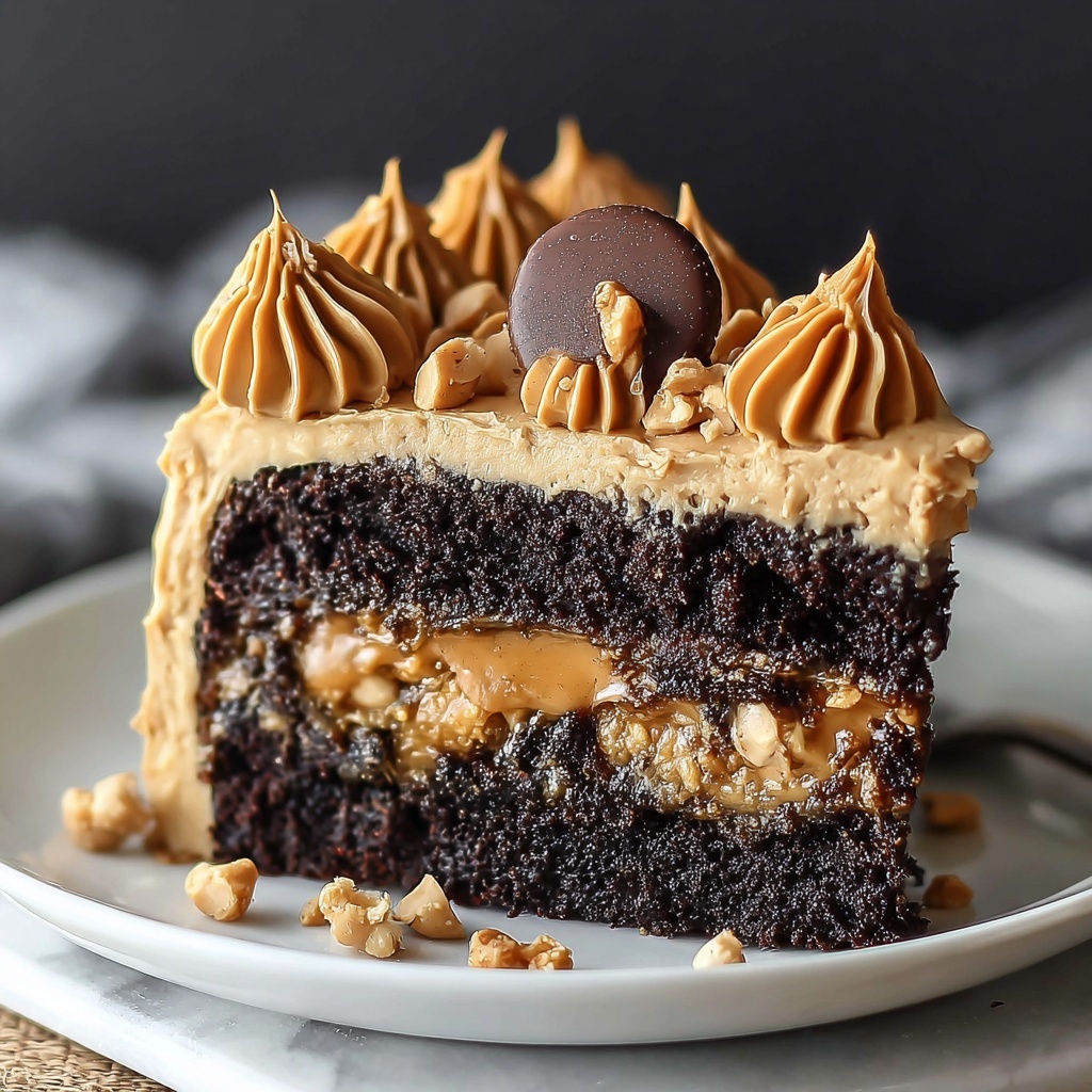 Peanut Butter Cup Dump Cake Recipe - Recipe Image