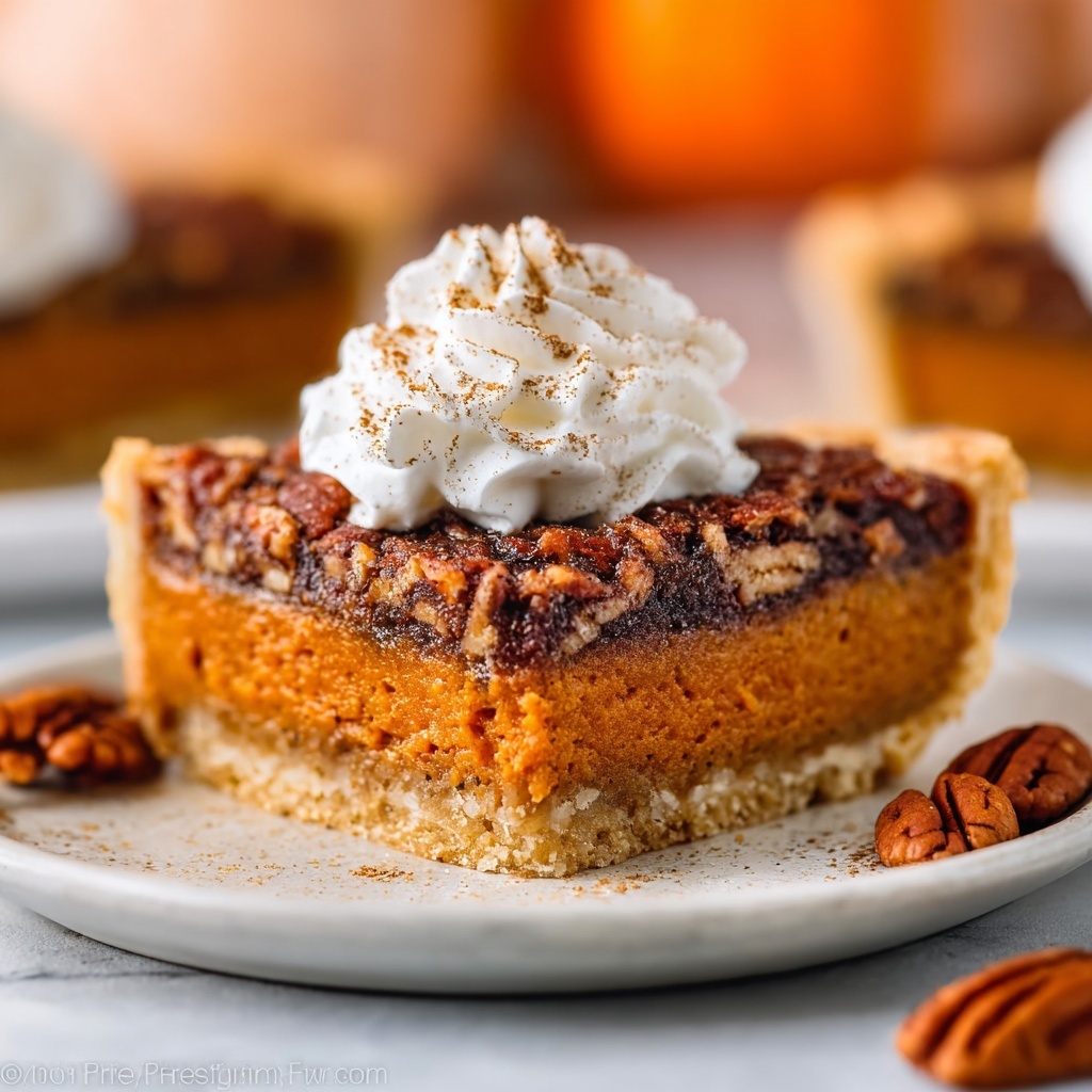 Pumpkin Pecan Caramel Pie Recipe - Recipe Image