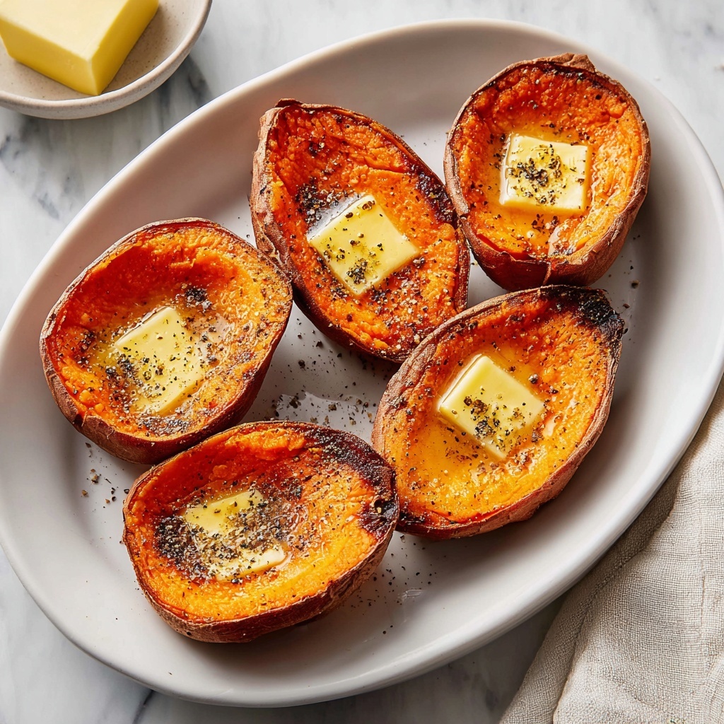 Roasted Sweet Potatoes with Garlic and Sea Salt Recipe - Recipe Image