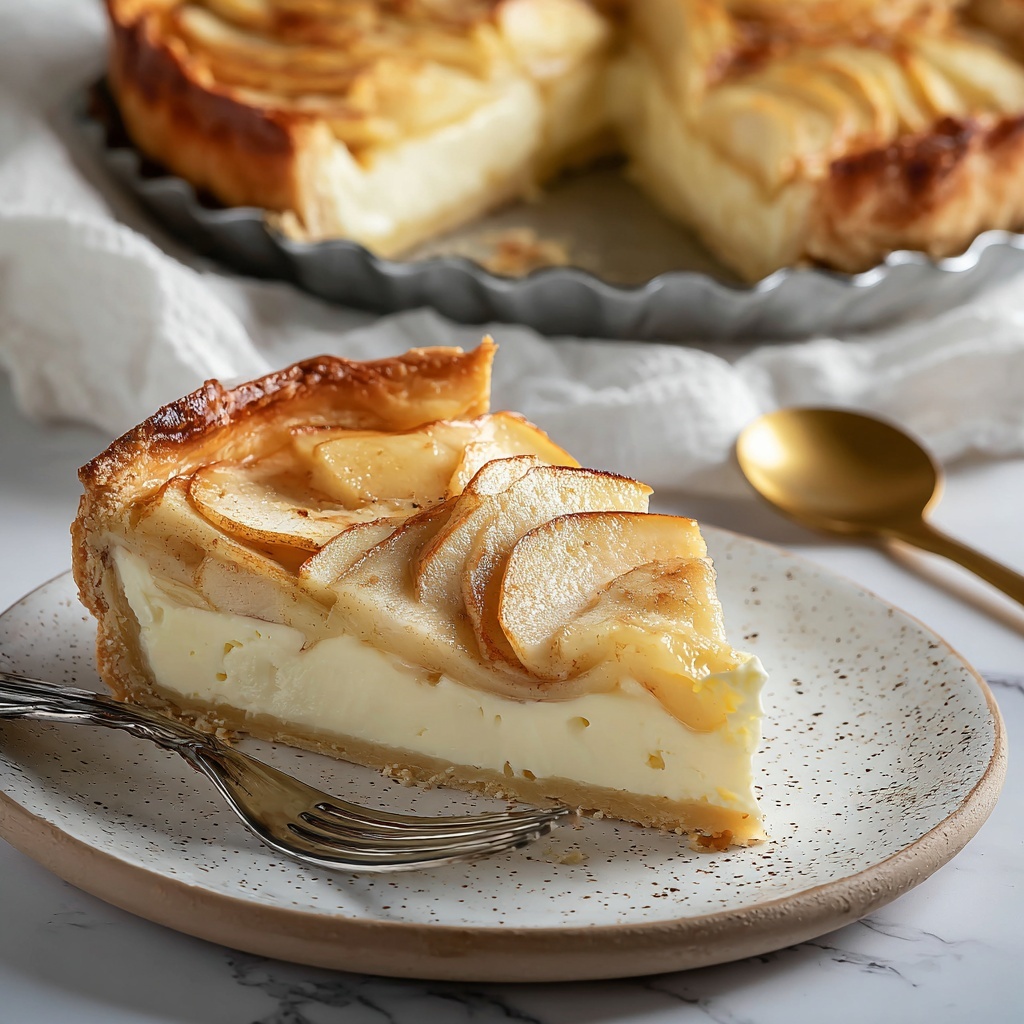 French Custard Pie with Apples (Flan Parisien) Recipe - Recipe Image