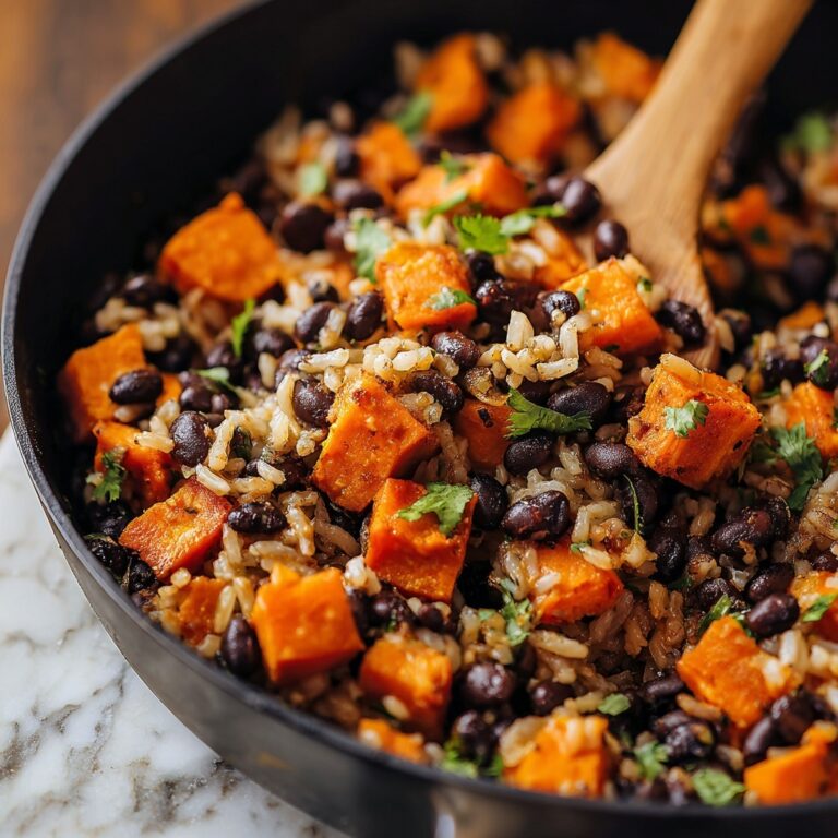 Southwest Sweet Potato, Black Bean, and Rice Skillet Recipe
