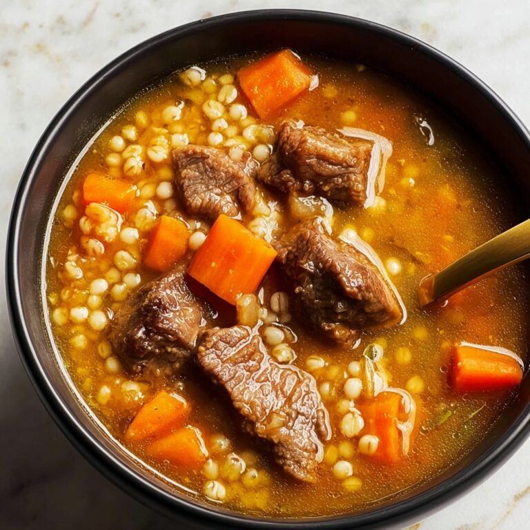 Easy Beef Barley Soup Recipe