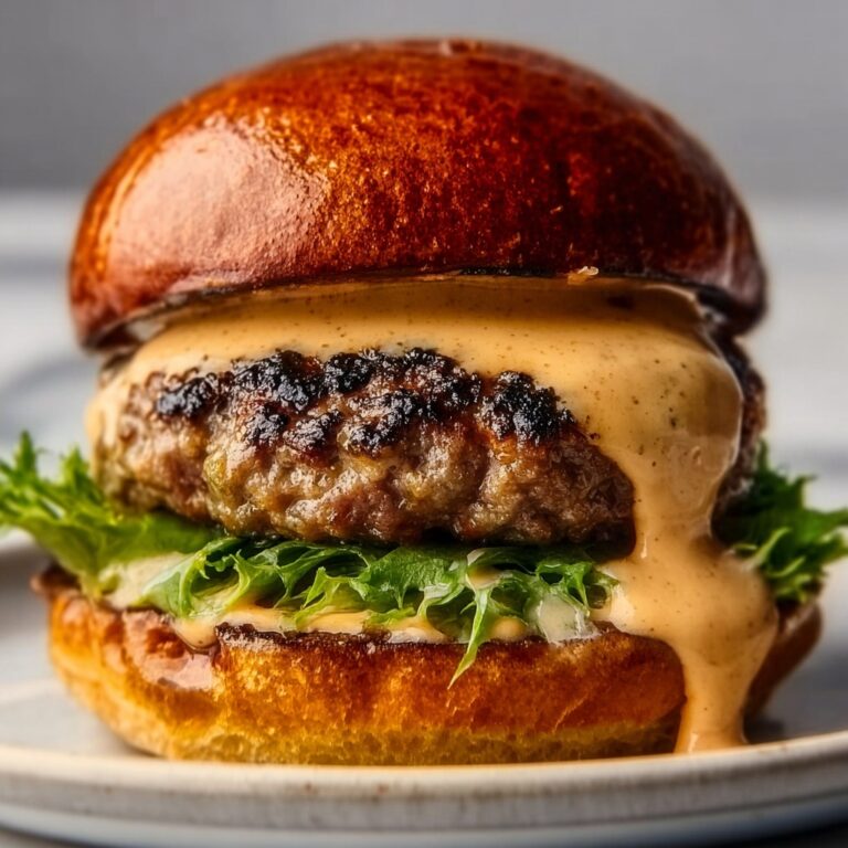 Juicy Smashed Patty Burger with Secret Sauce Recipe