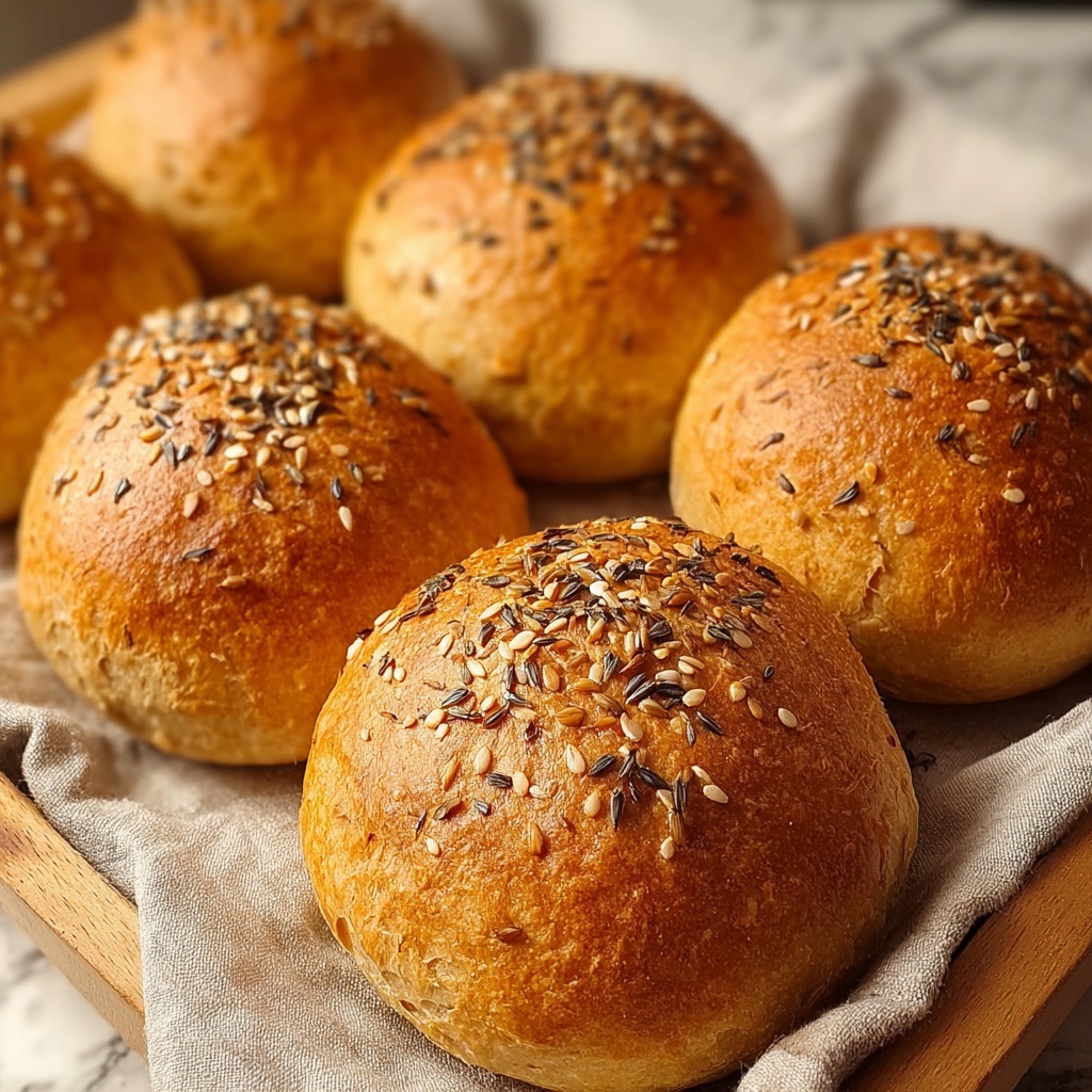 Homemade Seeded Bread Rolls Recipe - Recipe Image
