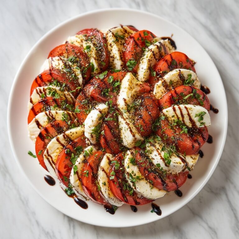 Fresh Caprese Salad with Tomatoes, Mozzarella, and Basil Recipe