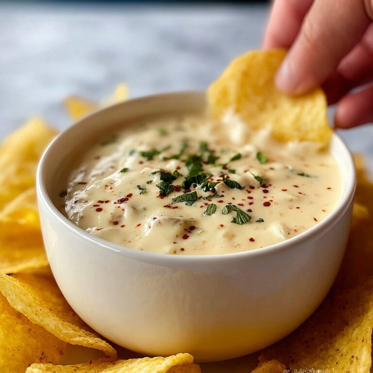 Mexican Restaurant Style White Cheese (Queso) Dip Recipe