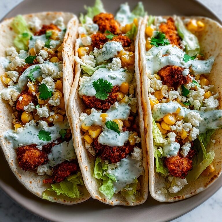 Fried Chicken Street Corn Tacos Recipe