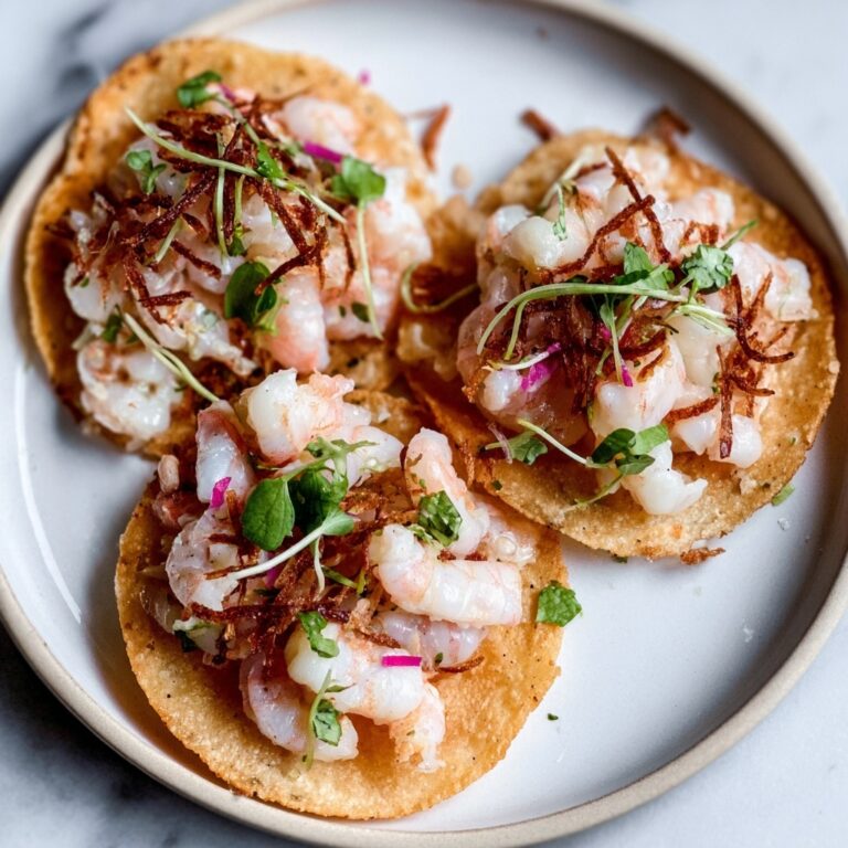 Coconut Shrimp Ceviche Tostadas Recipe