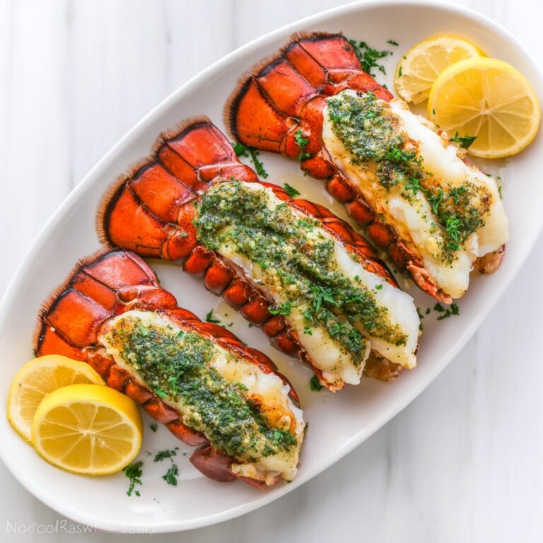 Lobster Tail with Garlic Lemon Butter Recipe