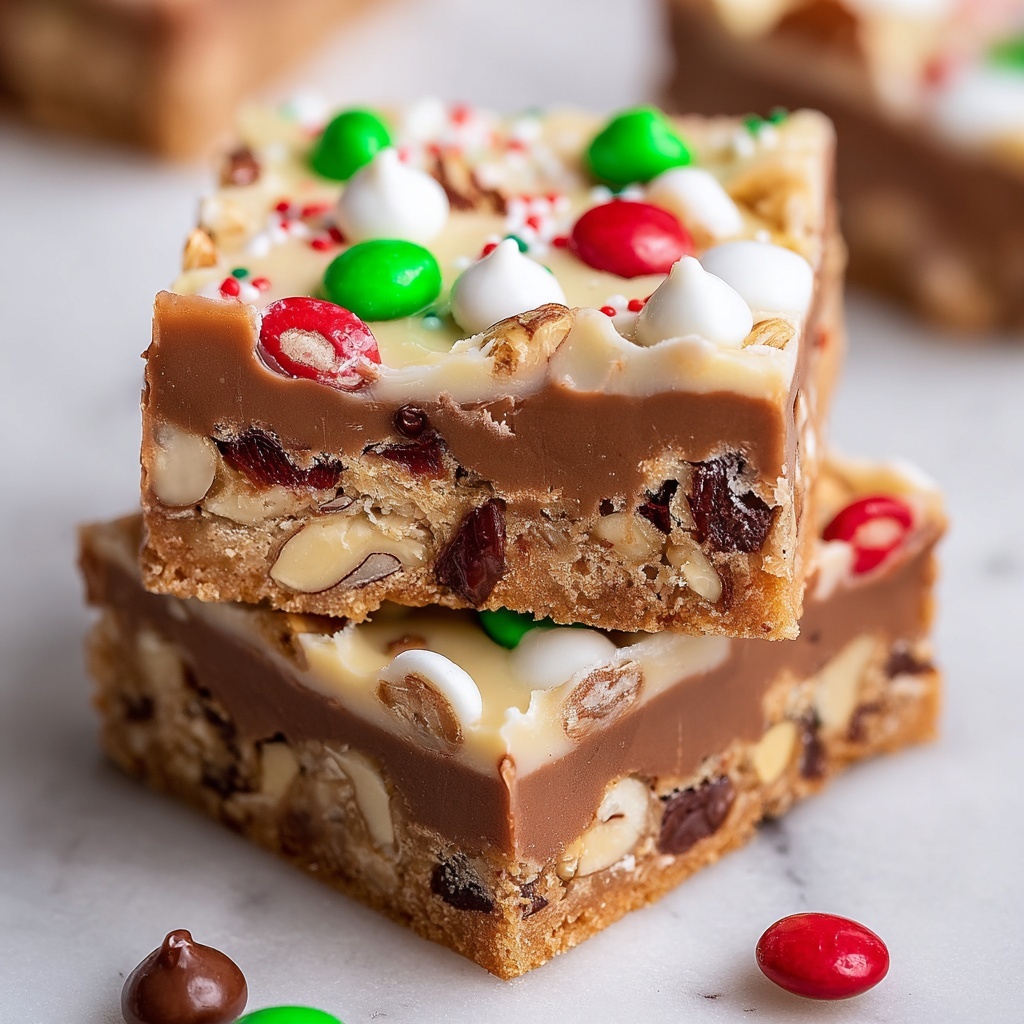 Christmas Cookie Bars Recipe - Recipe Image