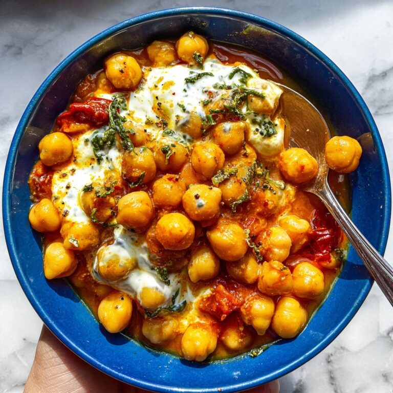Chickpea Tomato and Harissa Stew with Herby Yogurt Recipe