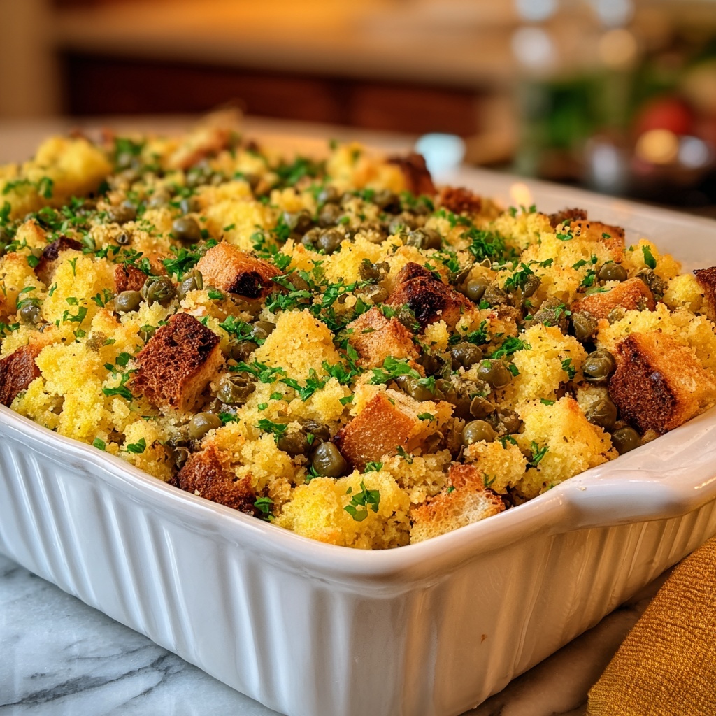 Mama's Cornbread Dressing Recipe - Recipe Image