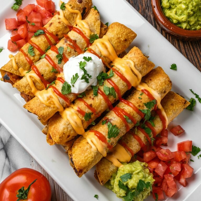 Crispy Chipotle Black Bean Taquitos Recipe