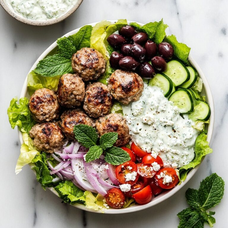 Greek Chicken Meatballs with Tzatziki Recipe