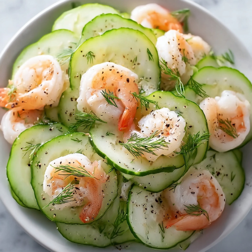 Creamy Cucumber Shrimp Salad Recipe - Recipe Image