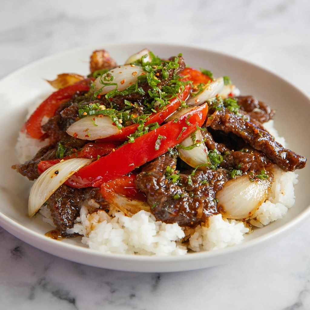 High-Protein Beijing Beef Rice Bowls Recipe - Recipe Image