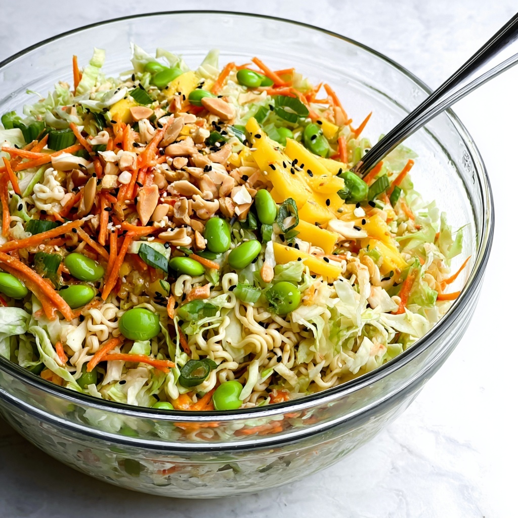 Crunchy Ramen Noodle Salad with Mango and Edamame Recipe - Recipe Image