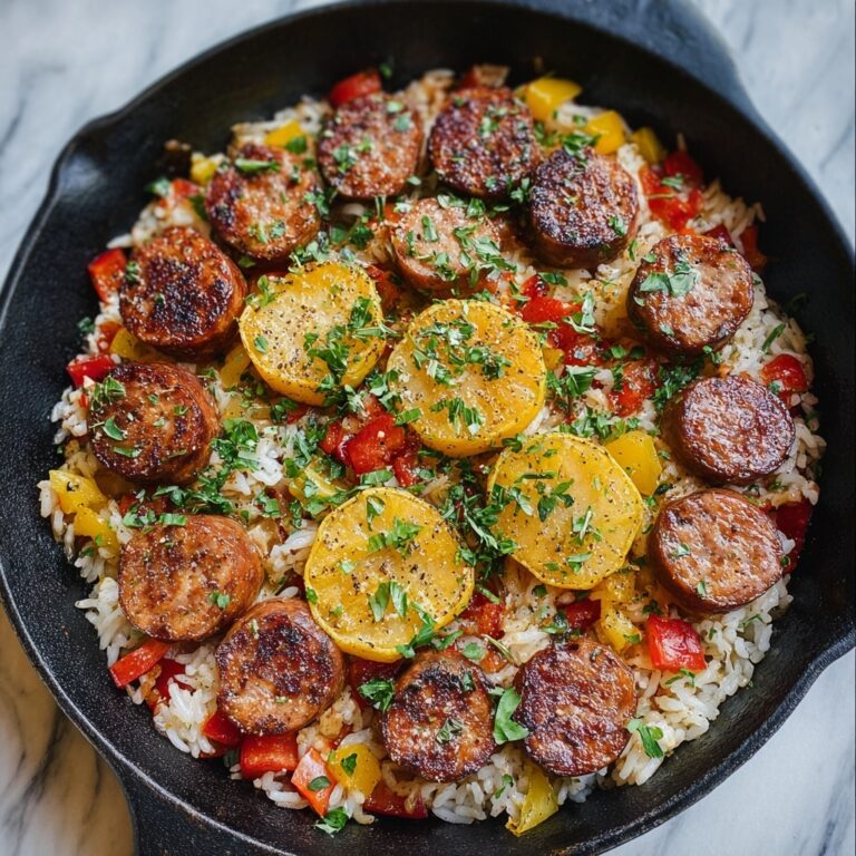 Summer Sausage Skillet with Andouille and Fresh Basil Cilantro Crema Recipe