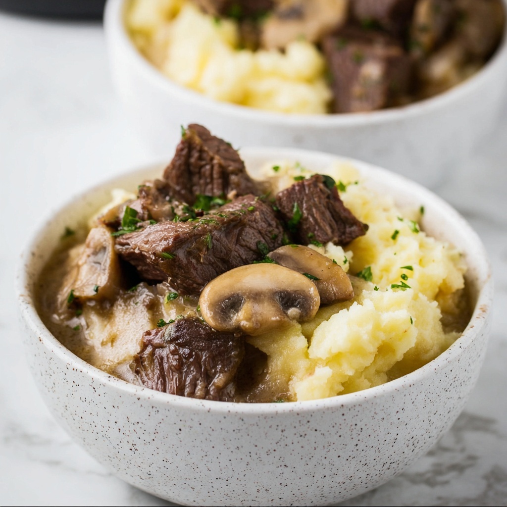 Crockpot Beef Tips and Gravy Recipe - Recipe Image