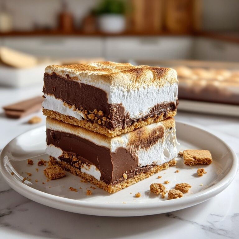 Frozen S’mores Cheesecake Squares Recipe
