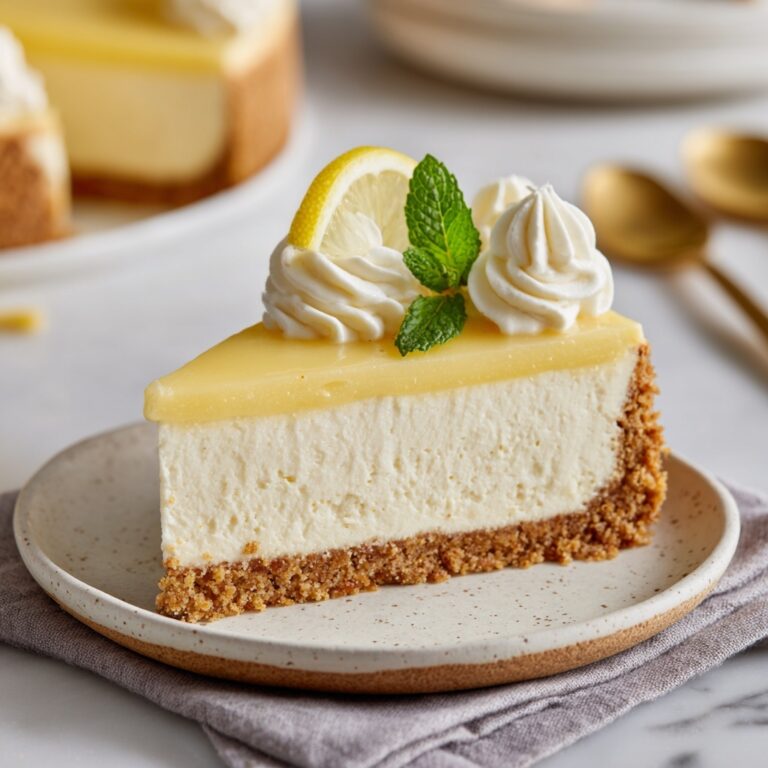 Luscious Lemon Cheesecake Recipe