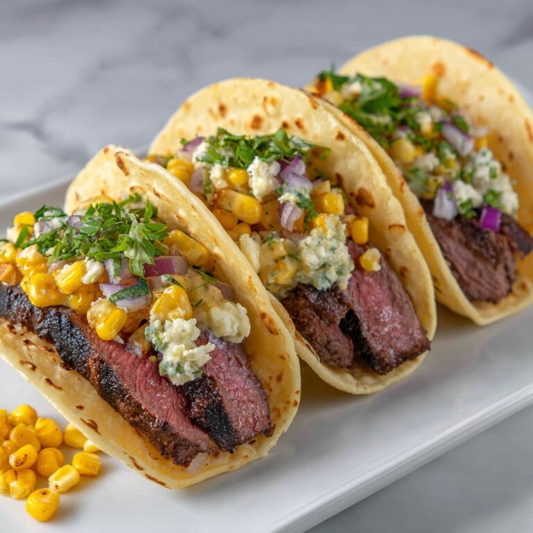 Grilled Elote Steak Tacos Recipe