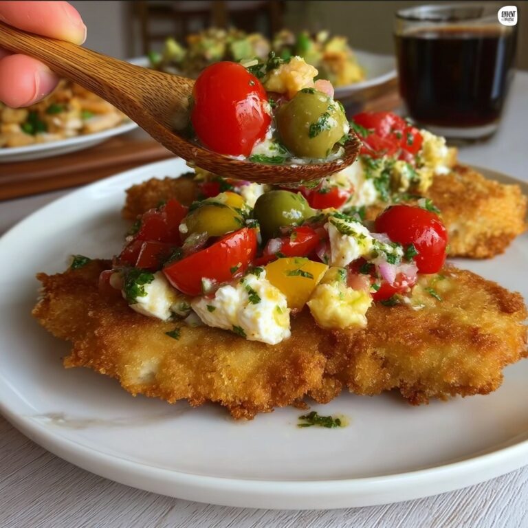 Chicken Cutlets with Summery Tomato-Nectarine Salad Recipe