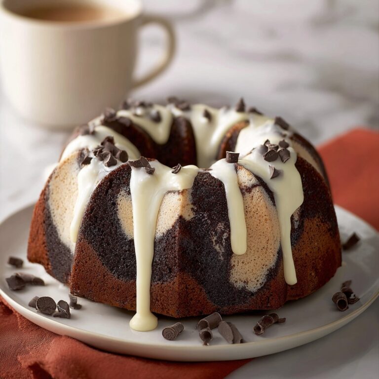 Chocolate-Vanilla Swirl Bundt Cake Recipe