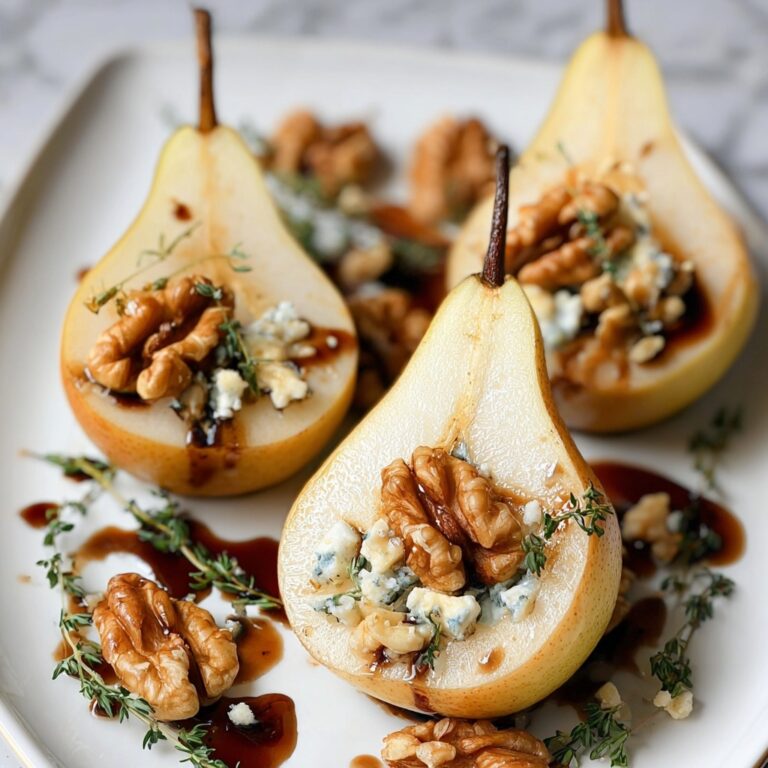 Elegant Blue Cheese Stuffed Pears Recipe