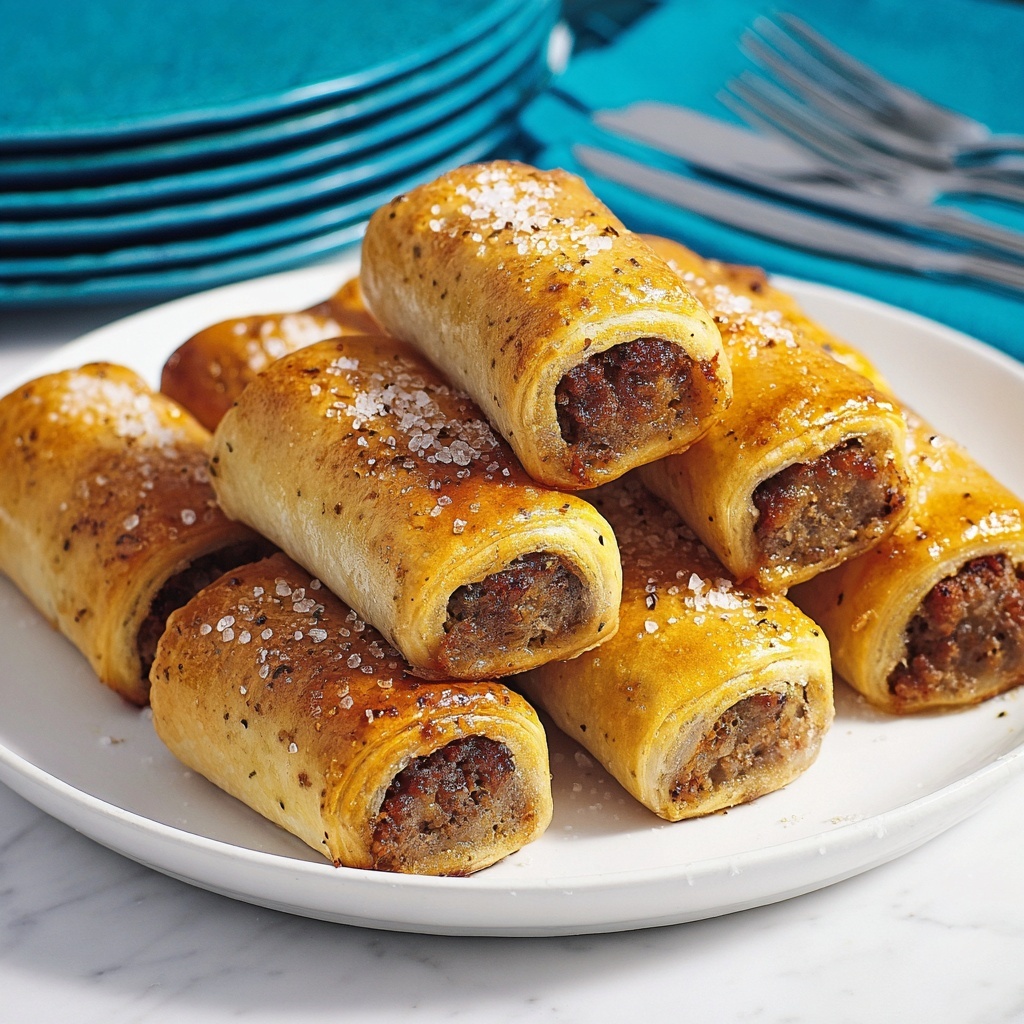 Turkey Cranberry Sausage Rolls Recipe - Recipe Image