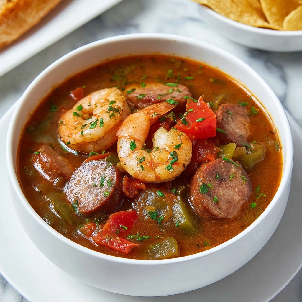 Instant Pot Cajun Shrimp and Sausage Gumbo Recipe - Recipe Image