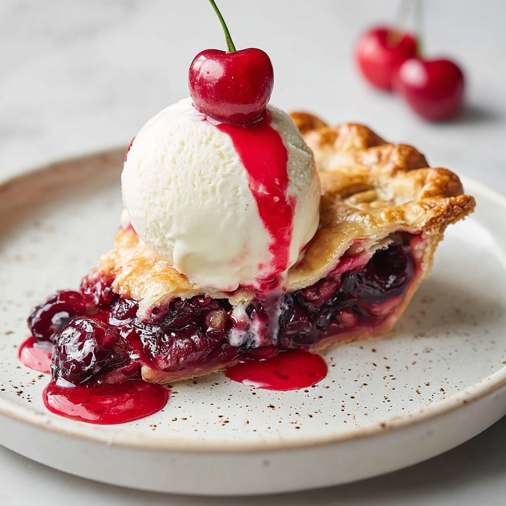 Vegan Cherry Pie Recipe - Recipe Image