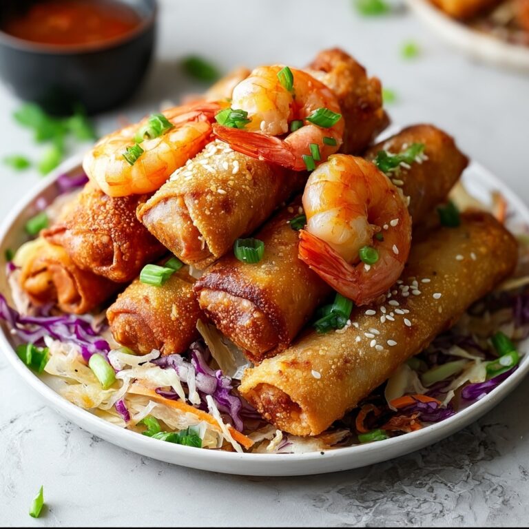 Crispy Shrimp and Cabbage Egg Rolls Recipe